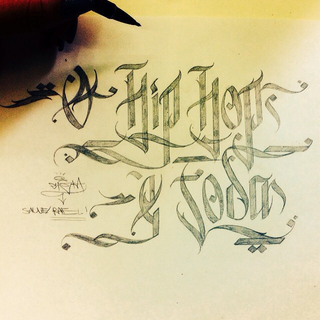 tipography caligraphy font lettering