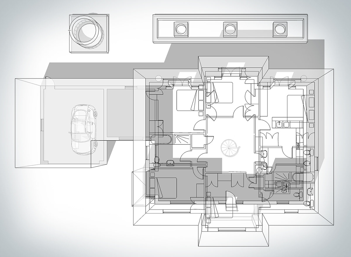 schematic home house EXECUTIVE HOME automated living automation lighting Intranet