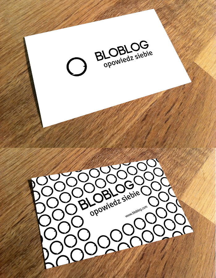 Blog logo design poland blo Bussines card