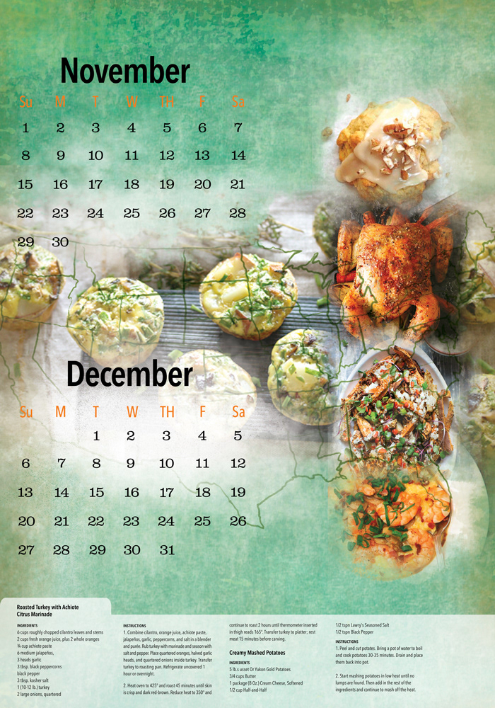 calendar saveur Food 