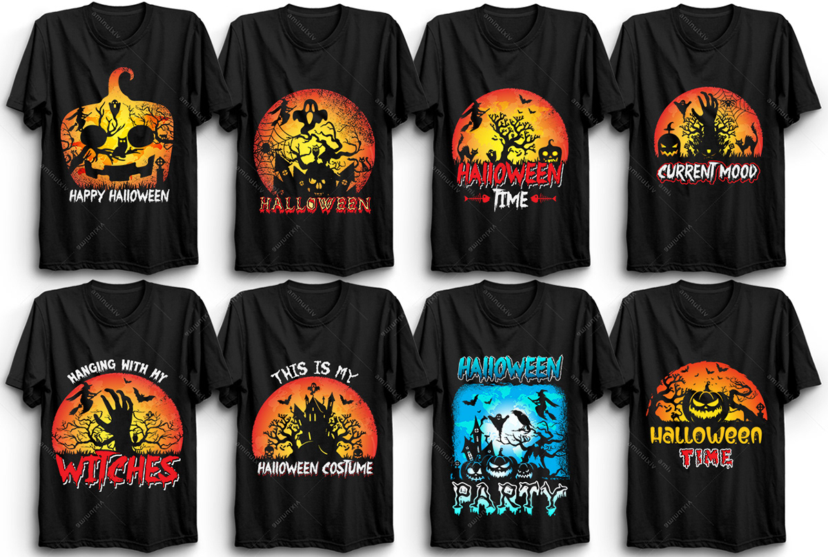 Halloween T-shirt Design Bundle on Behance