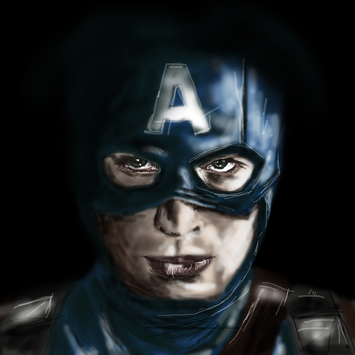 digital painting SuperHero Avengers batman spiderman black widow iron man Hulk captain america digital