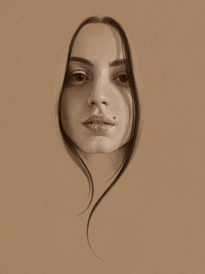 artwork Digital Drawing Drawing  ILLUSTRATION  portrait Realism sketch
