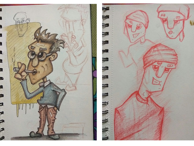 ILLUSTRATION  sketching Character design 