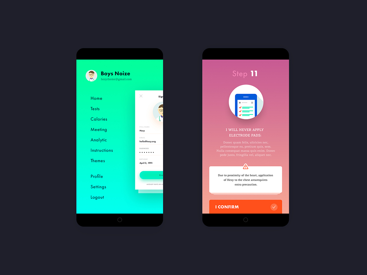 flat ux UI day006 daily100 colors shadow shop minimalistic cards product