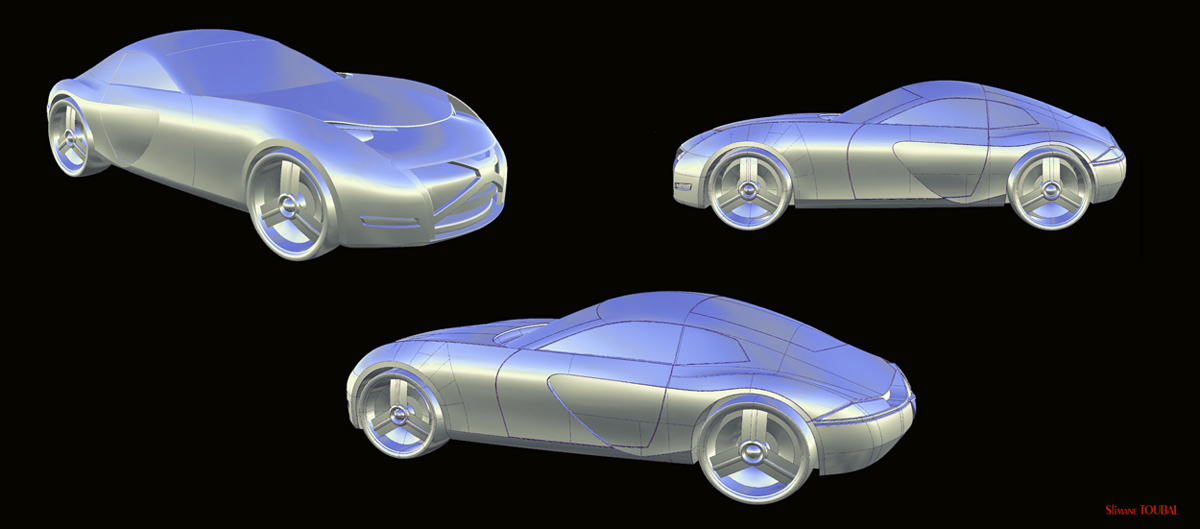 alipine   slimane toubal  photoshop  3d  alias  Rendering  Digital Modeling  design  Automotive design  Car  Concept Car  show car  sport car Autodesk Alias Modeler