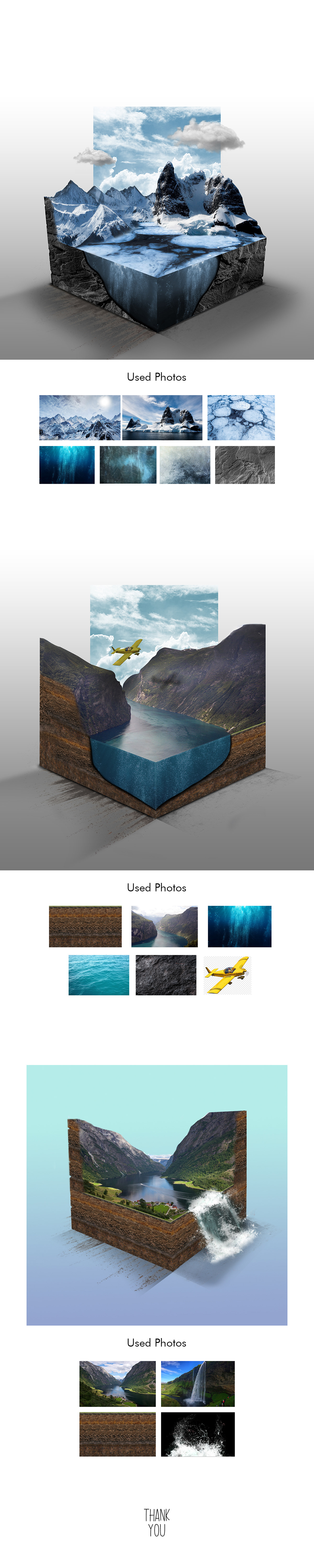 Digital Art  Landscape manipulation microworld   photoshop