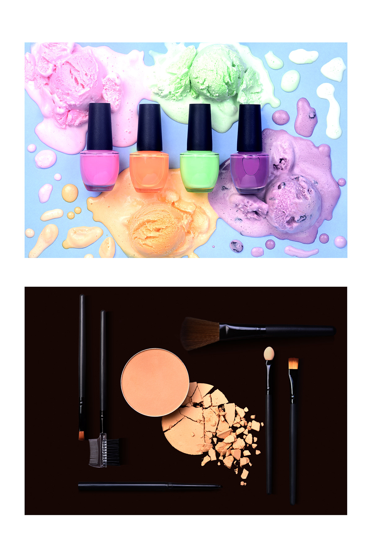 still life product tabletop Product Photography magzine beauty makeup cosmetics Project composition colour Harmony portfolio Commercial Photography Cosmetic