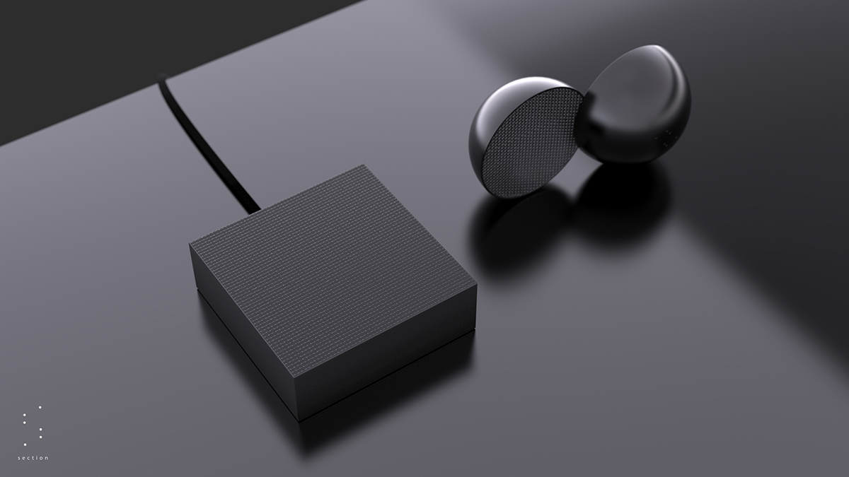 sphere black minimal speaker wireless home music adobeawards