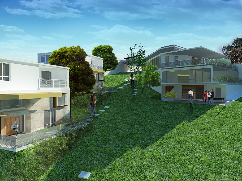 Gated Community landscaping 3dmodelling   vray