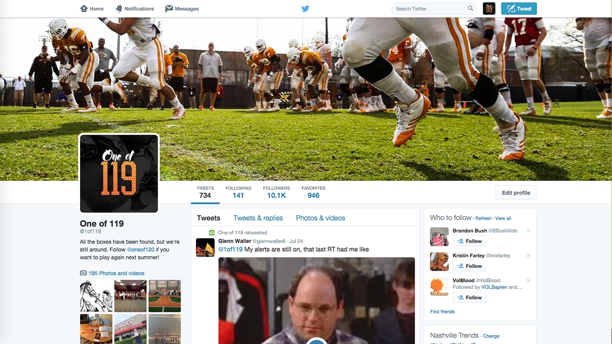 marketing   campaign social media one of 119 1 of 119 Tennessee Football University of Tennessee Tennessee Athletics