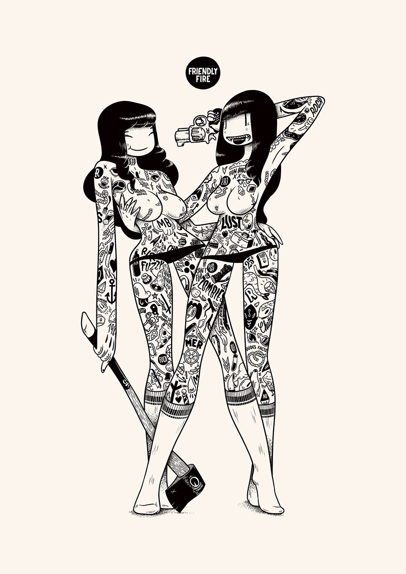 characters girls tattoo