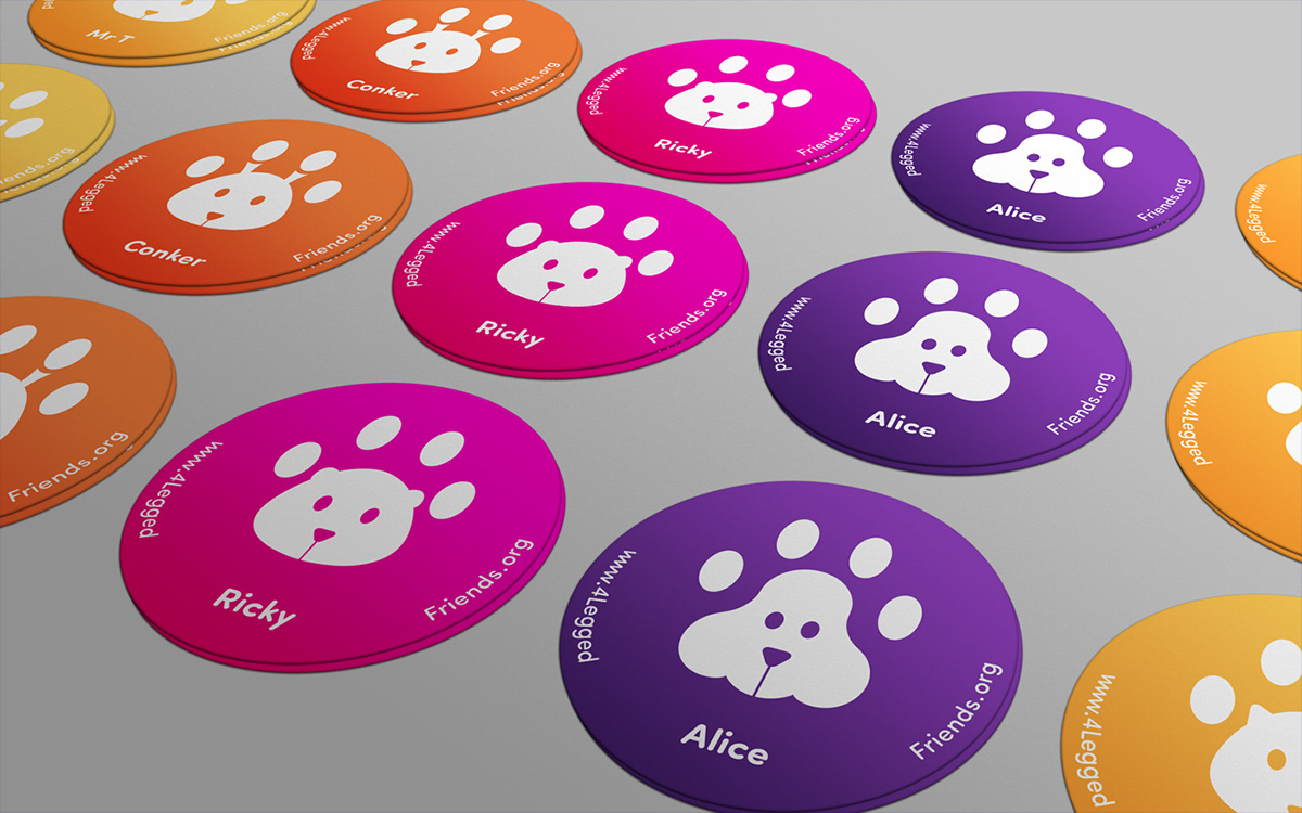 superfried 4 legged friends Logo Design branding  Animal Therapy charity identity ILLUSTRATION  graphic design  manchester