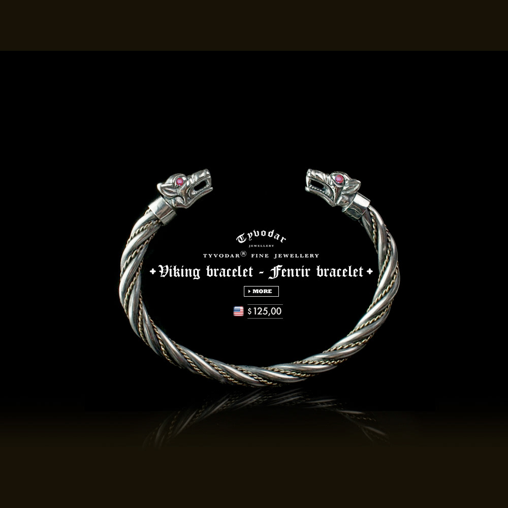 Fenrir bracelet Viking bracelet - tyvodar .com
