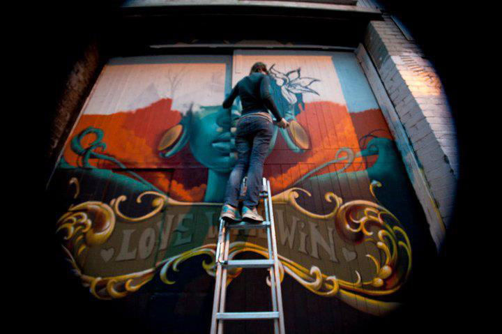 Eurocultured festival manchester Urban turkesa wall live painting