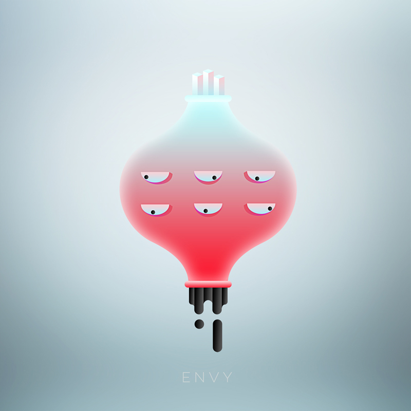 emotions characters Ernesta Vala graphic cute icons anatomy envy Love hurt joy friendly empty angry Brave