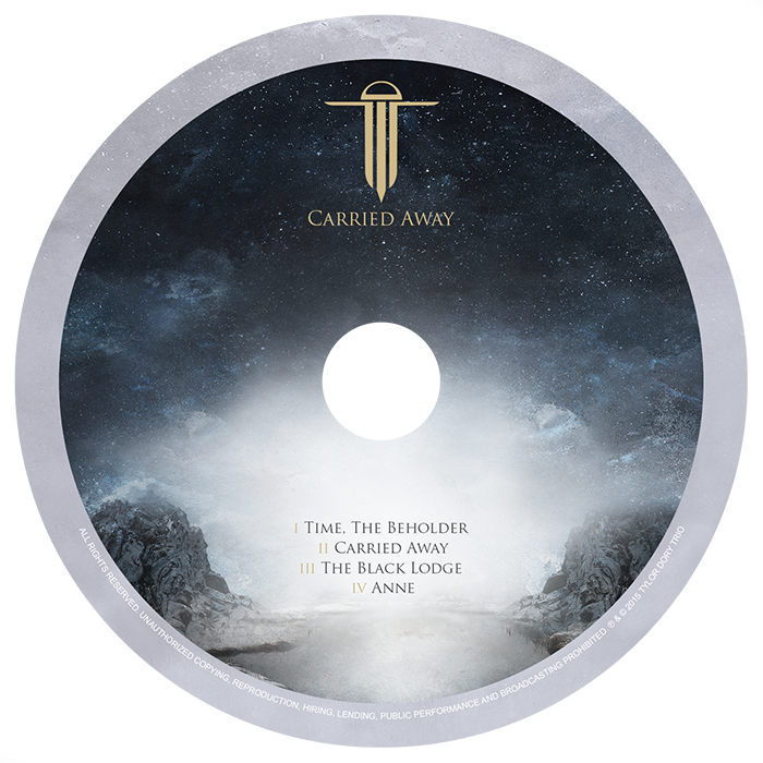metal Album cover progressive digipak design Tylor Dory Trio carried away francesco de luca amok studio album artwork #Ps25Under25 Ps25Under25