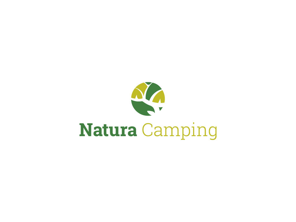 logos logo graphic identity Nature natura camping camp deer tent