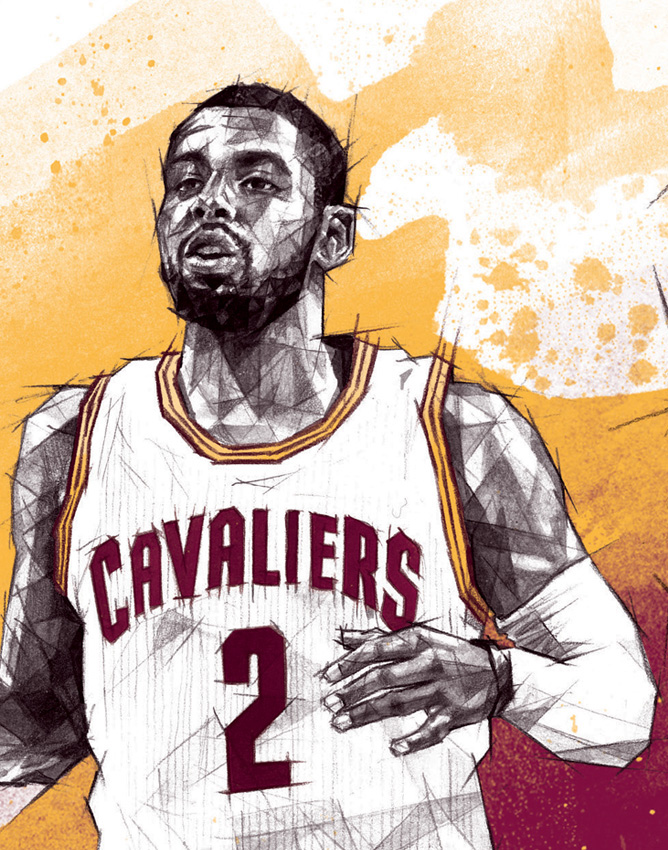 NBA cavs cavaliers Cleveland LeBron James kyrie irving Kevin Love poster basketball sport design