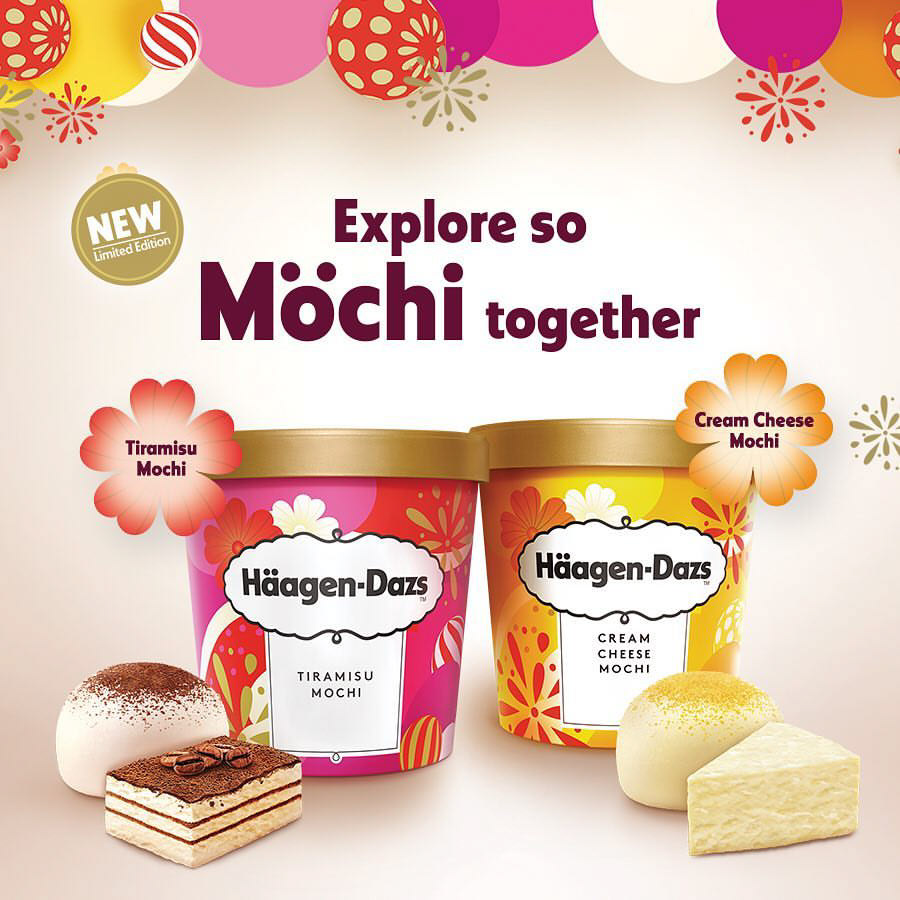 haagendazs mochi tiramisu Creamcheese newyear limited edition