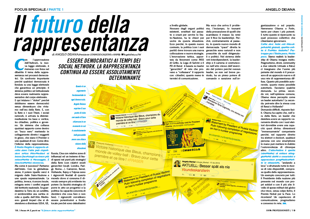 Uomo&Manager Agosto 2015 Francesco Mazzenga illustrazione grafico editoriale