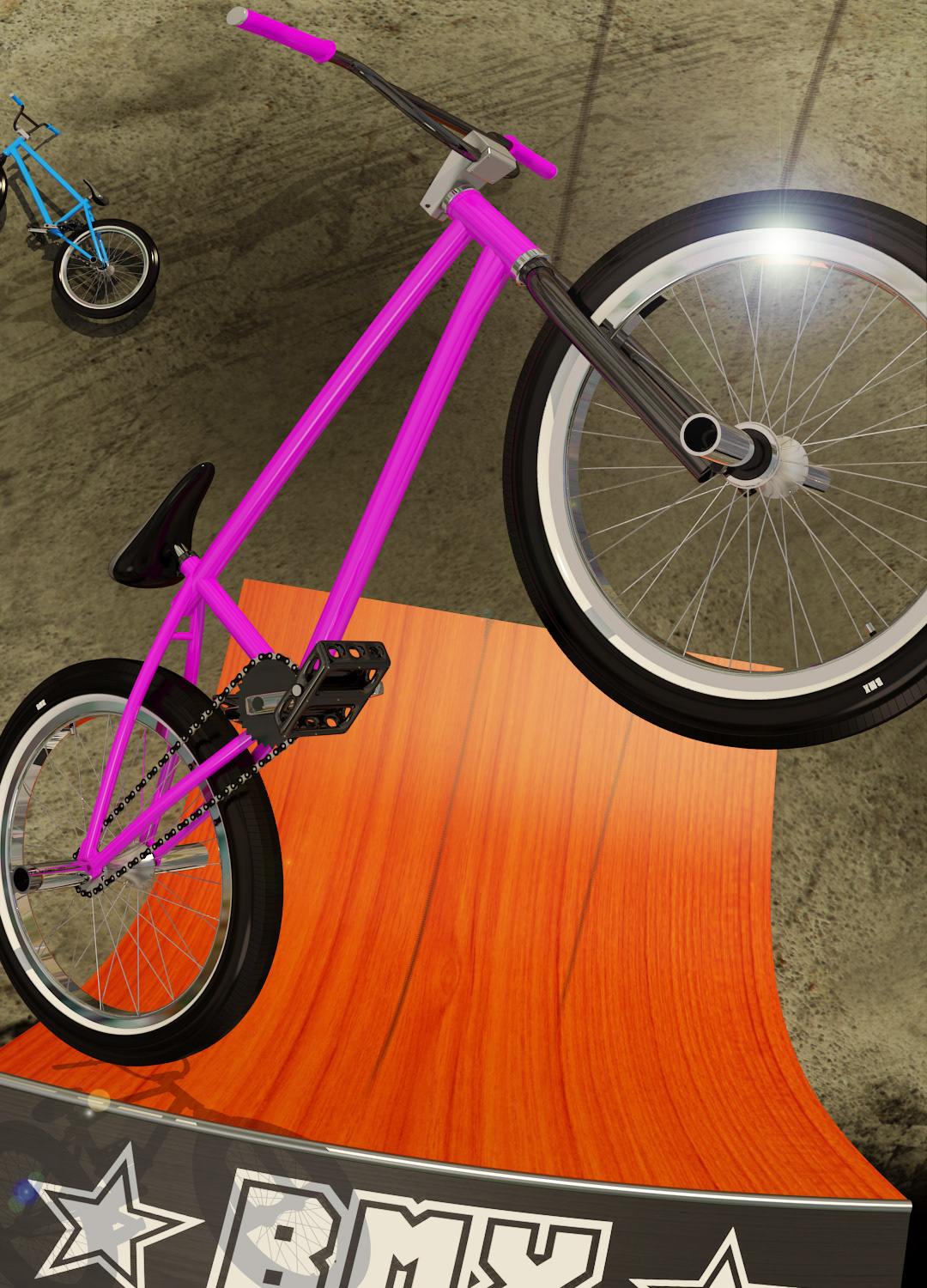 digitalart design graphicdesign 3D Bicycle bmx extreme sports freestyle sports Render
