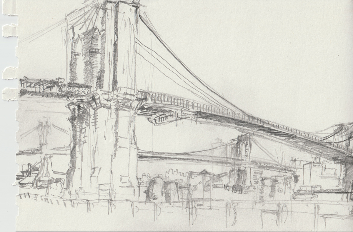 bridges Drawing  fine art new york city