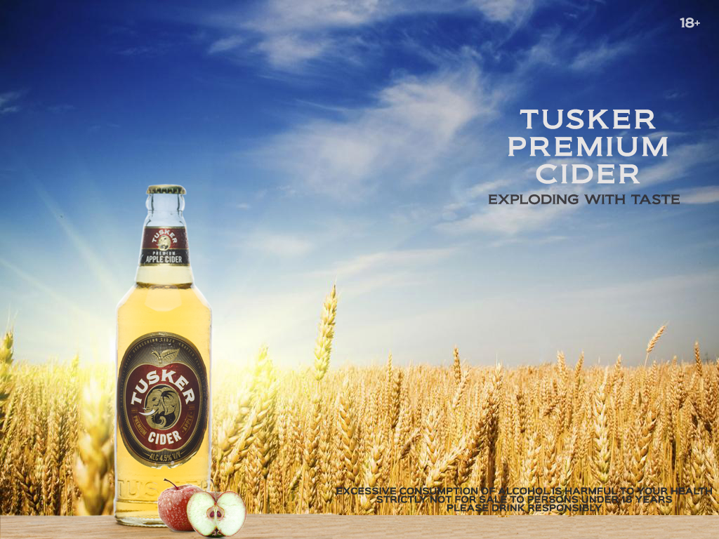 beer Advertising  campaign branding  kenya Tusker Premium Cider apple cider heineken product