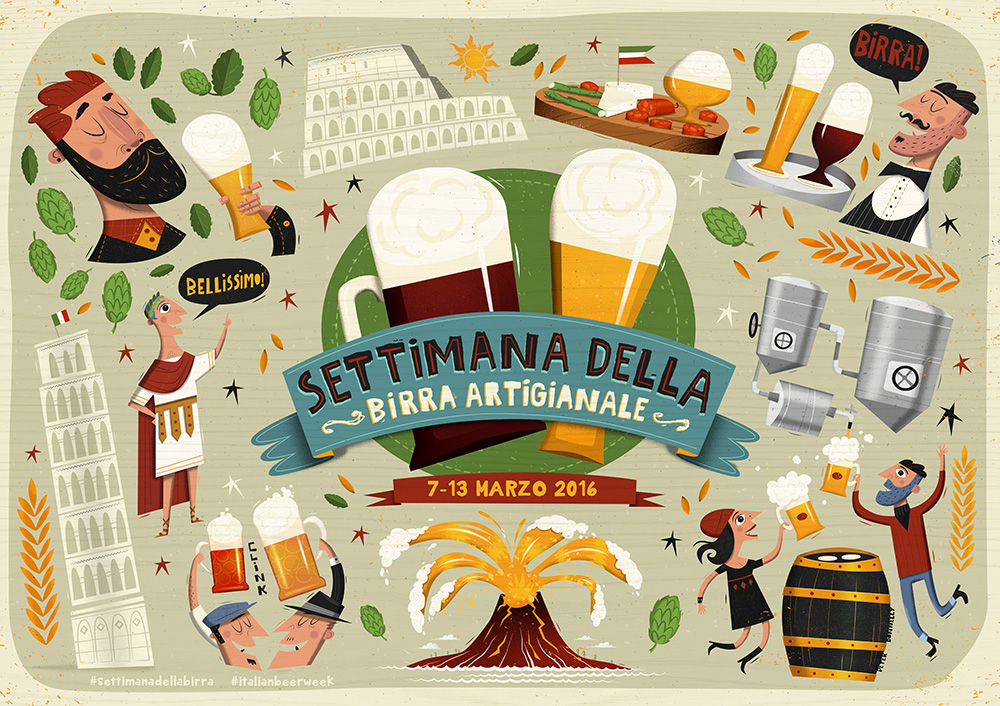 Adobe Portfolio beer Italy fetival hipsters Rome volcano Food  Caesar waiter