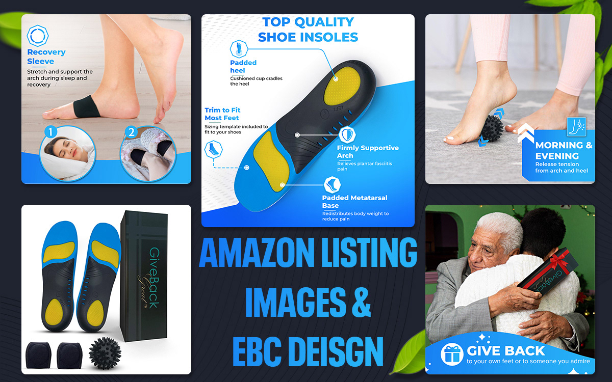 AMAZON LISTING IMAGES enhanced brand content listing design A+ Content EBC Listing Images infographic