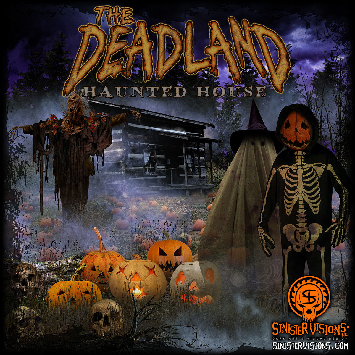 dark art ghost Halloween haunted attraction haunted house Jackolantern scarecrow skeleton spooky
