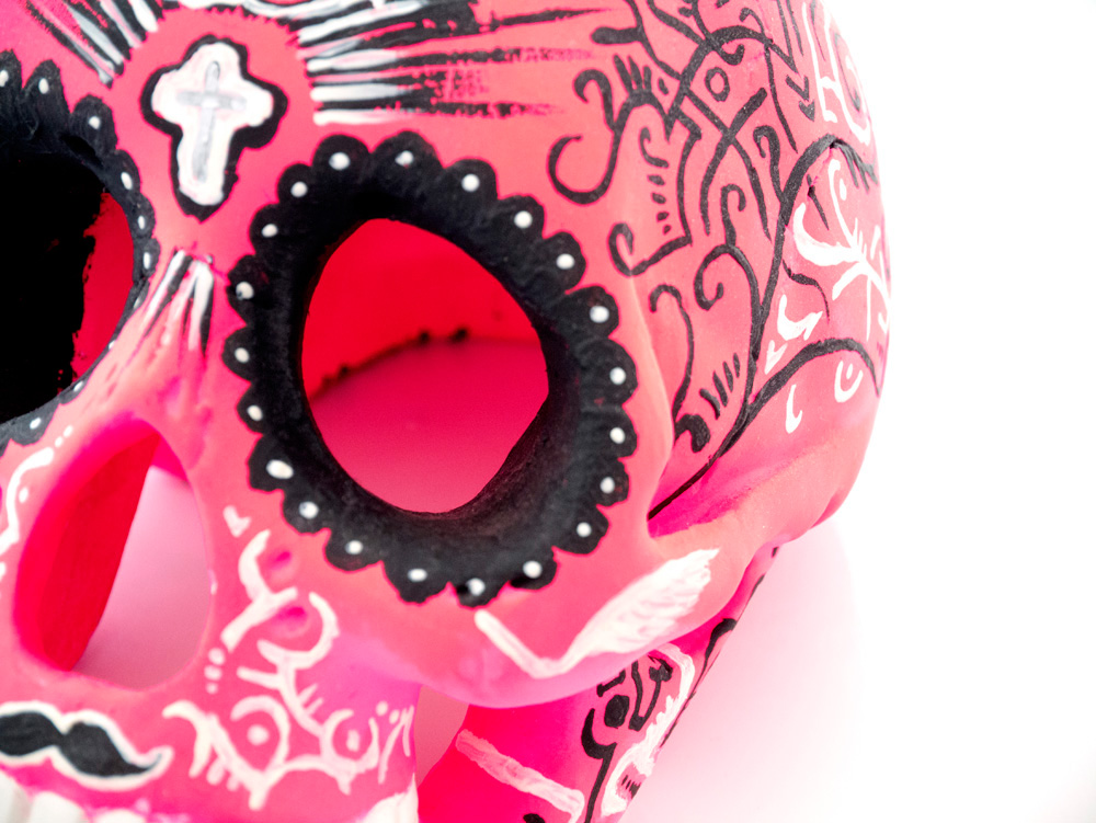 calavera skull pintado a mano handmade handpainted catrina mexicana Escayola personalizado