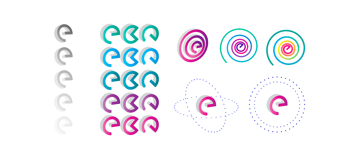 dynamic branding brand colors circles media company rebranding typography   dynamic textures India art