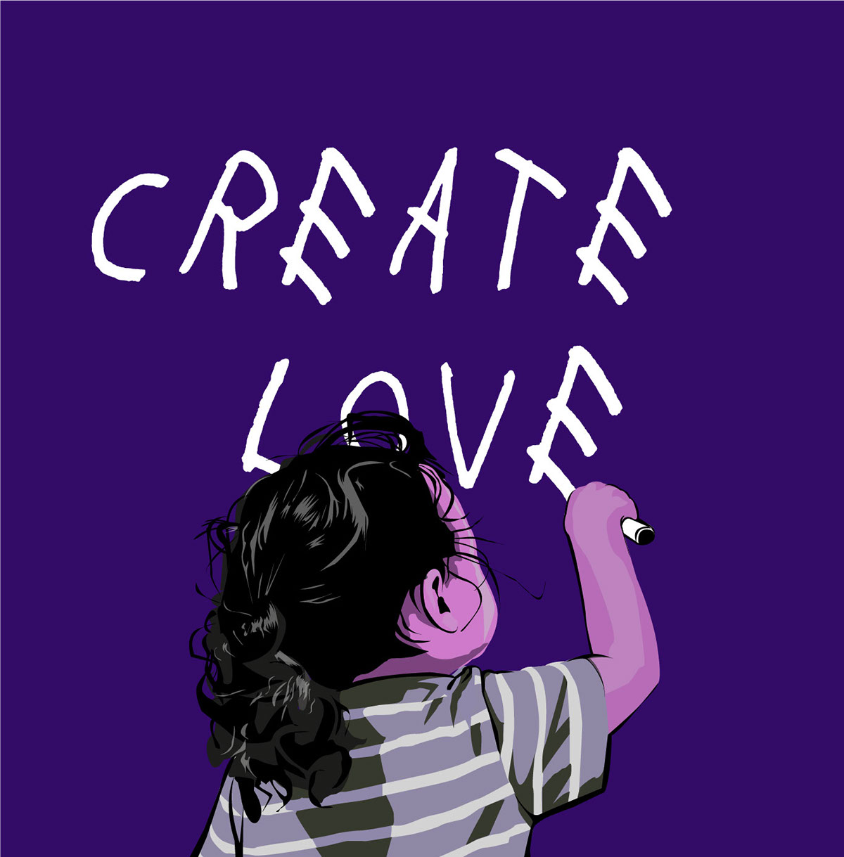 kid ILLUSTRATION  Drawing  Graffiti vector purple Photography  digital toddler life