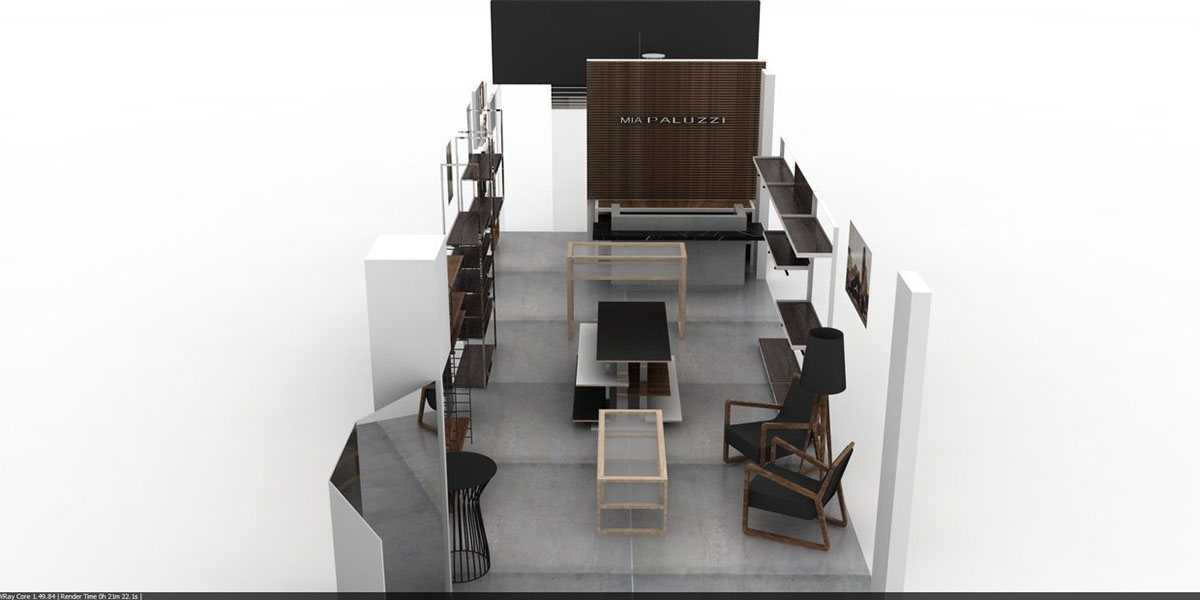 furniture shop shop window Interior conceptualisation creative process Retail commercial 3d modeling rendering