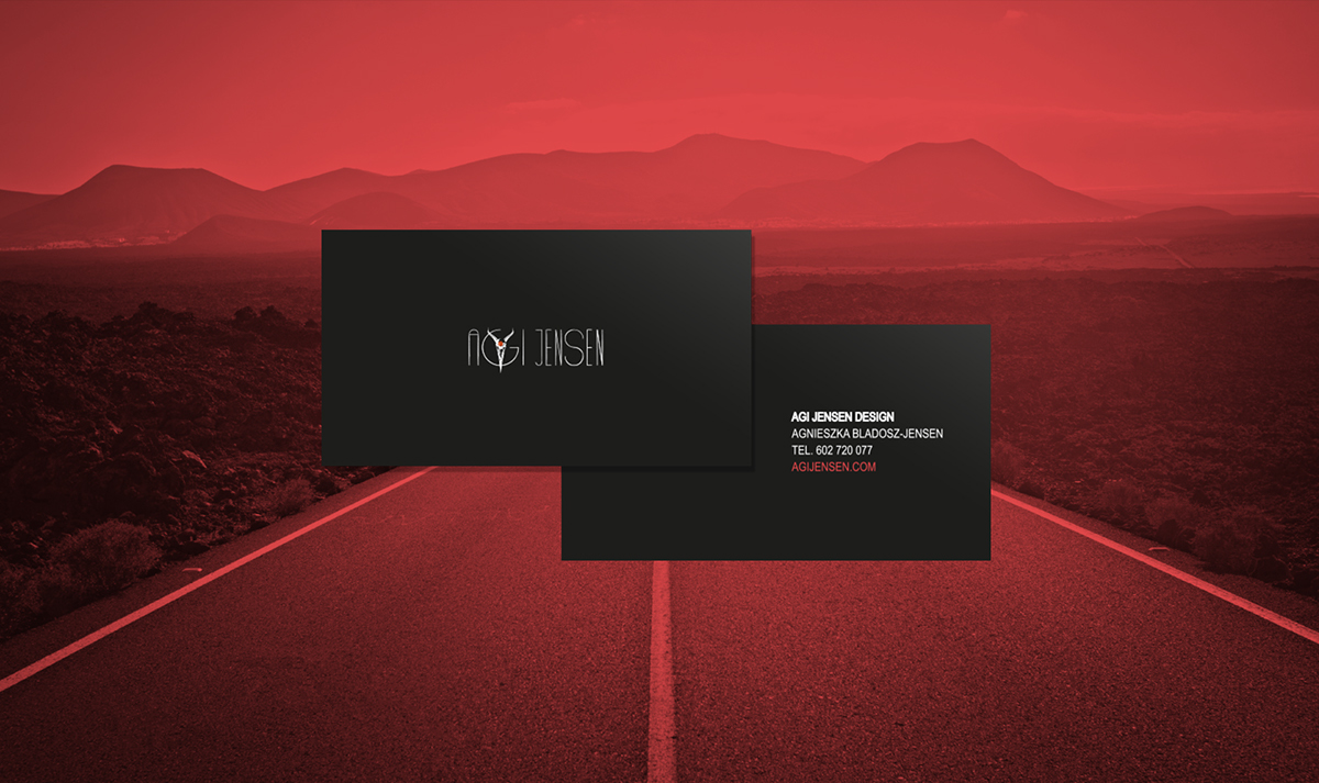 red dark road grayscale monochrome dress highway blur poland polish business card Website Interface Corporate Identity clothes