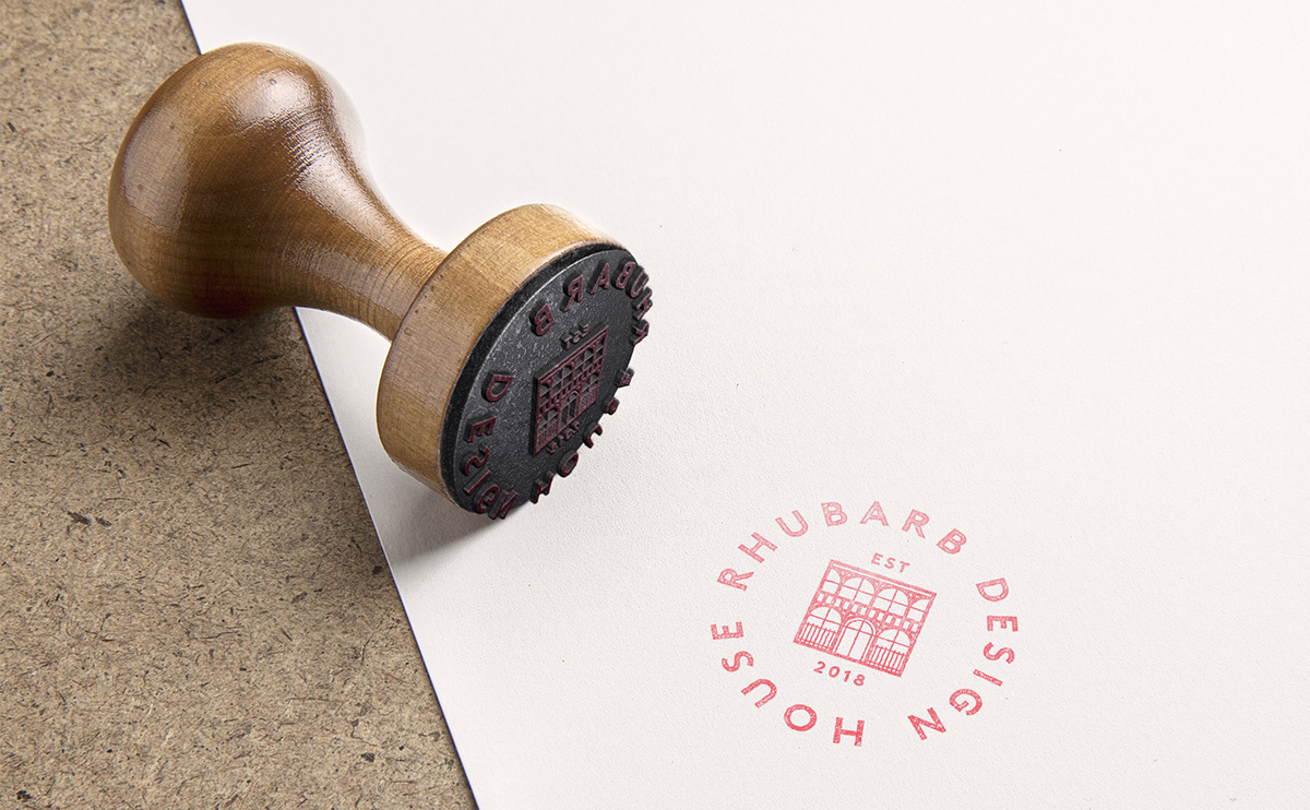agency studio brand logo Stationery design wakefield rhubarb