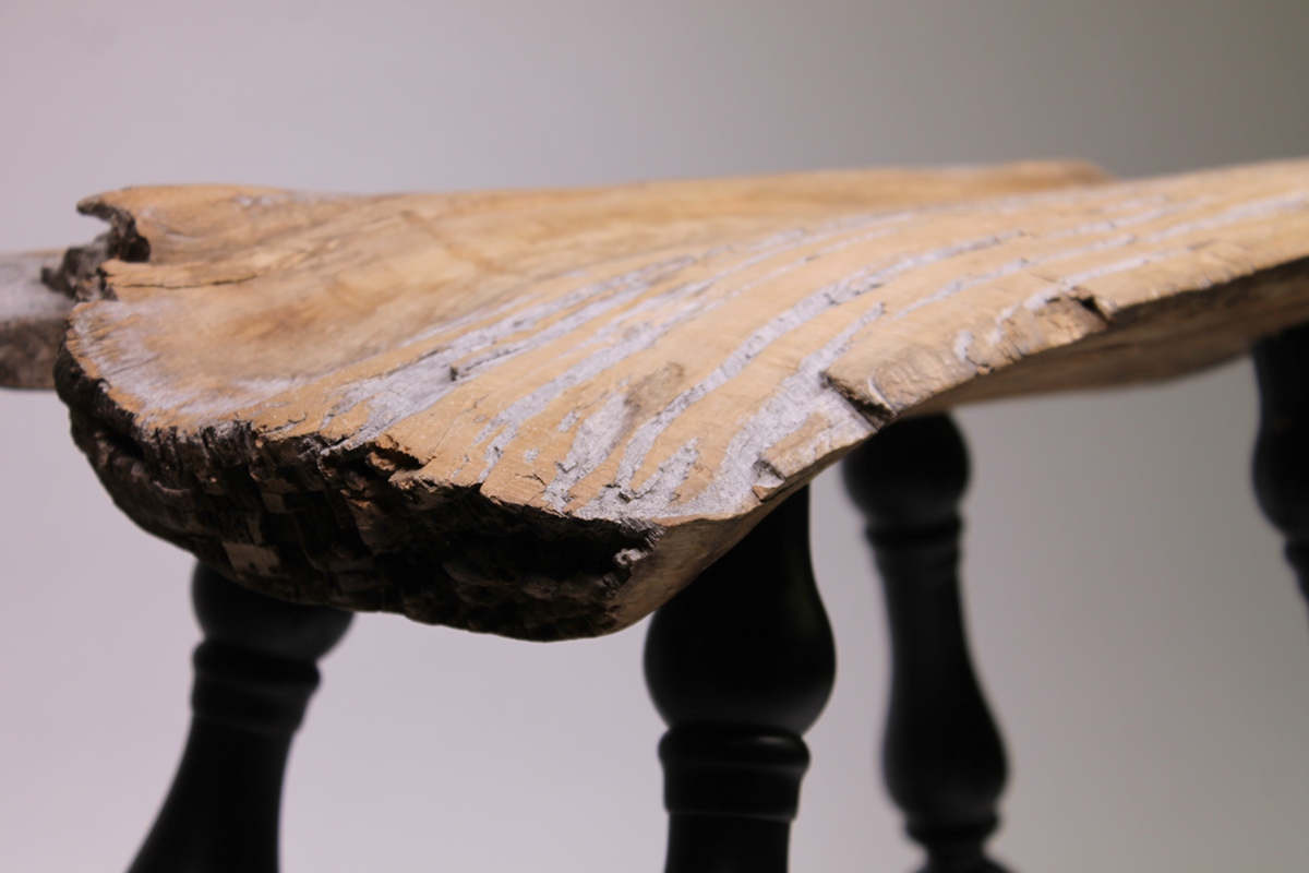 chair rustic stool wood