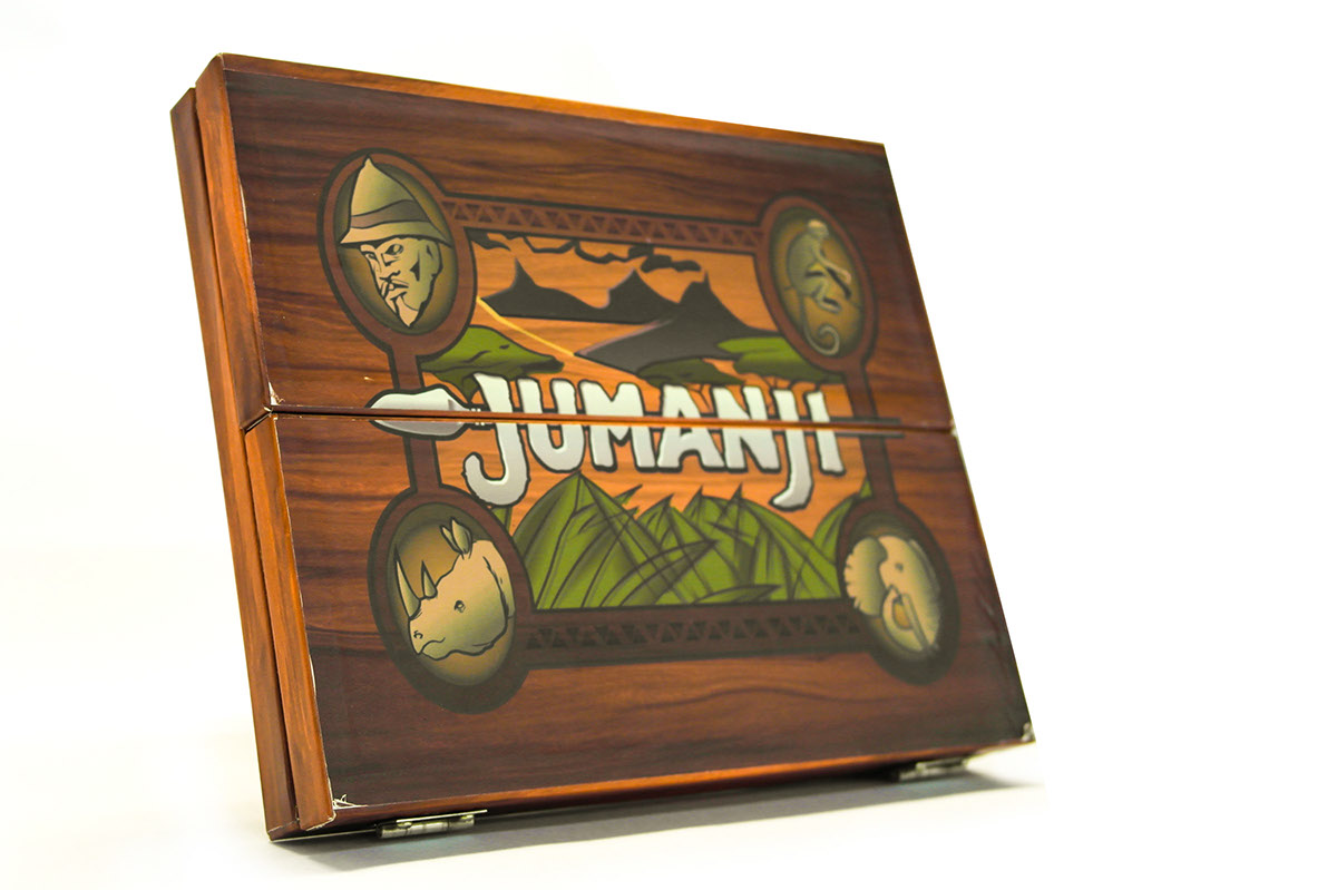 box package DVD jumanji Kraft package design  Promotional craft cover