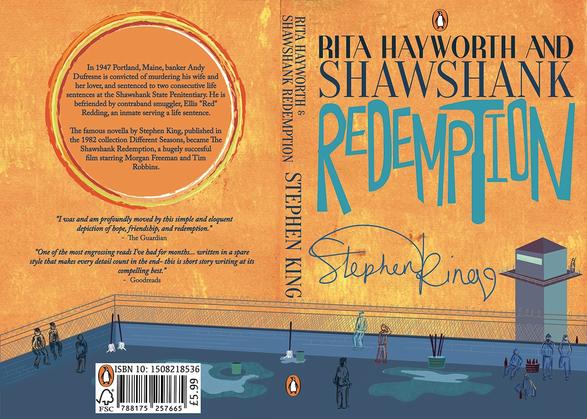 shawshank redemption Stephen King book cover book design excitement