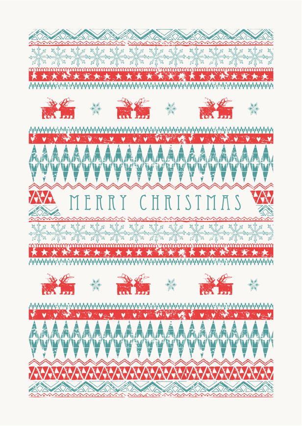 Greetings card Christmas stationary