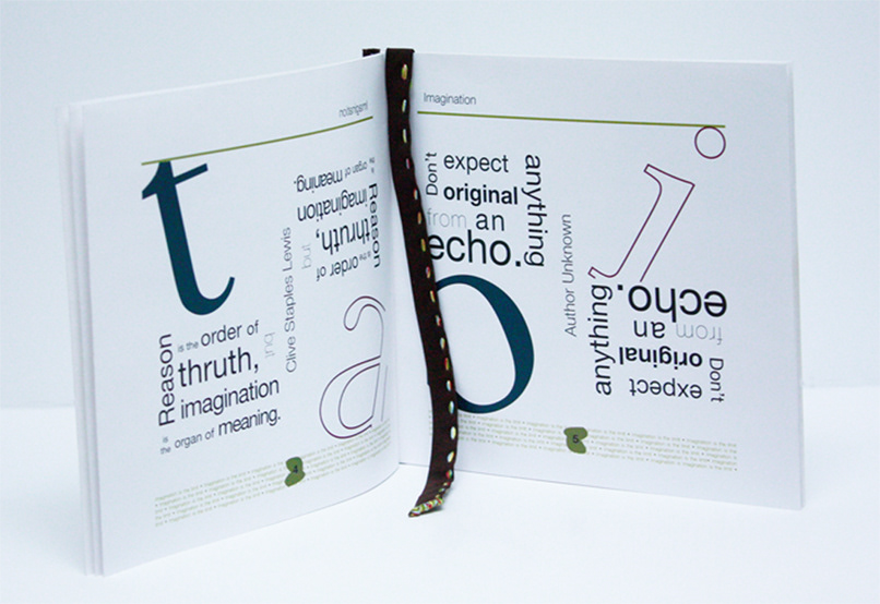 french fold book Typographic book Typographic Design