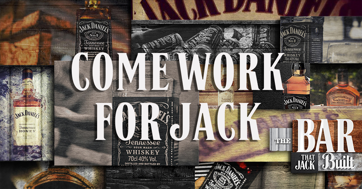 jack daniel's bar alcohol integrated design design building portrait Whiskey Tradesman art paint artist online facebook construction
