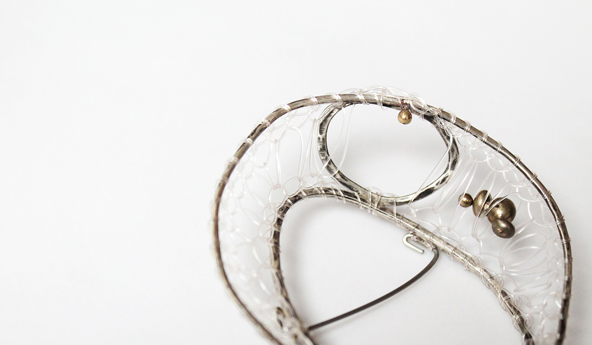 silver brass craft jewelry contemporary Jewellery delicate fine gentle fishing line silica fairy