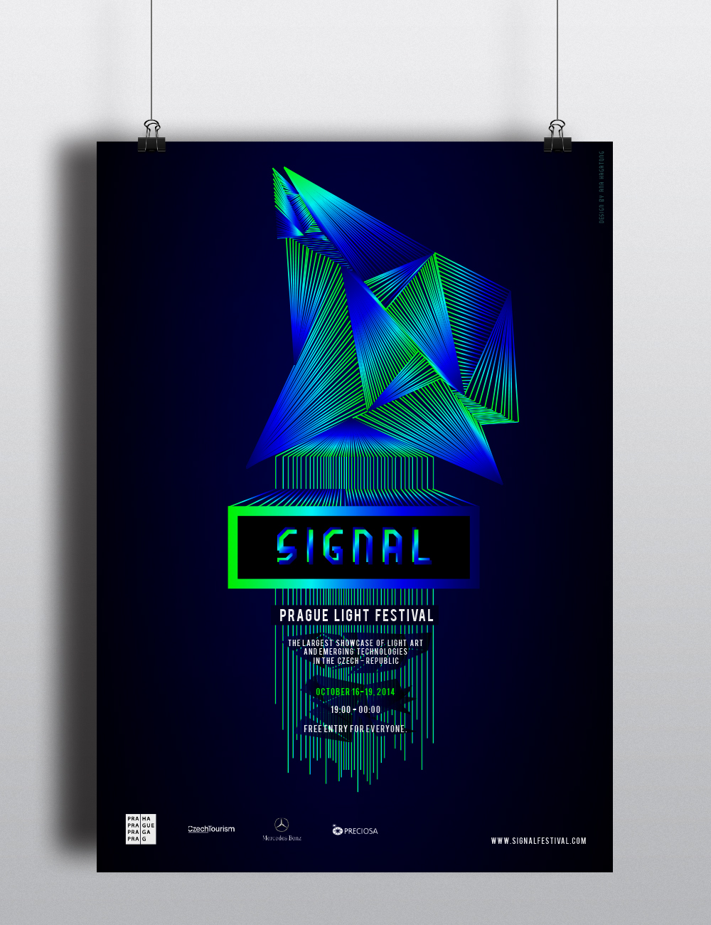 prague signal light festival poster graphic Conception Graphique