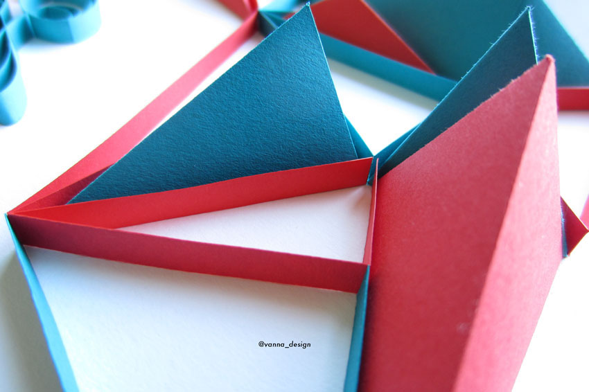 lavanyanaidoo vanna design quilling Triangles triangle shapes paper art paper
