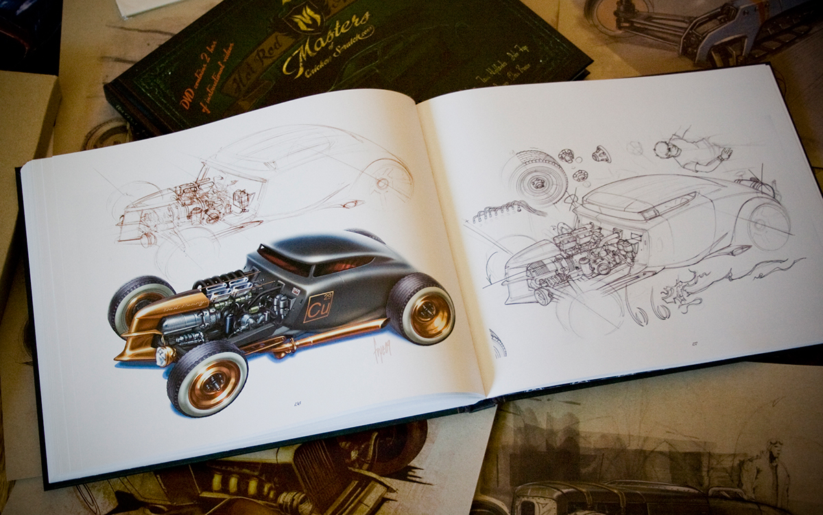 dwayne vance hot rod art car drawings  car sketches hot rod design