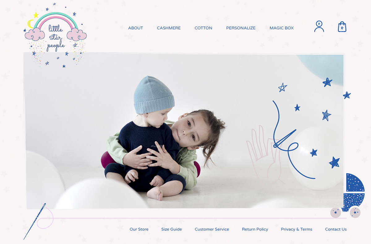 cashmire Ecommerce kidswear UI/UX user interface Website