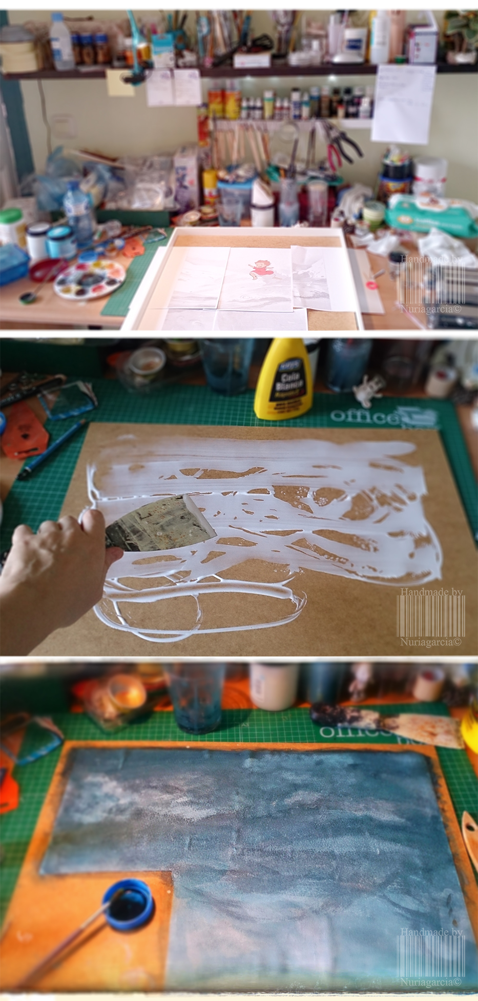 Plasticine sculpey ponyo Ghibli led handmade Fan Art Ghibli Studio ILLUSTRATION 