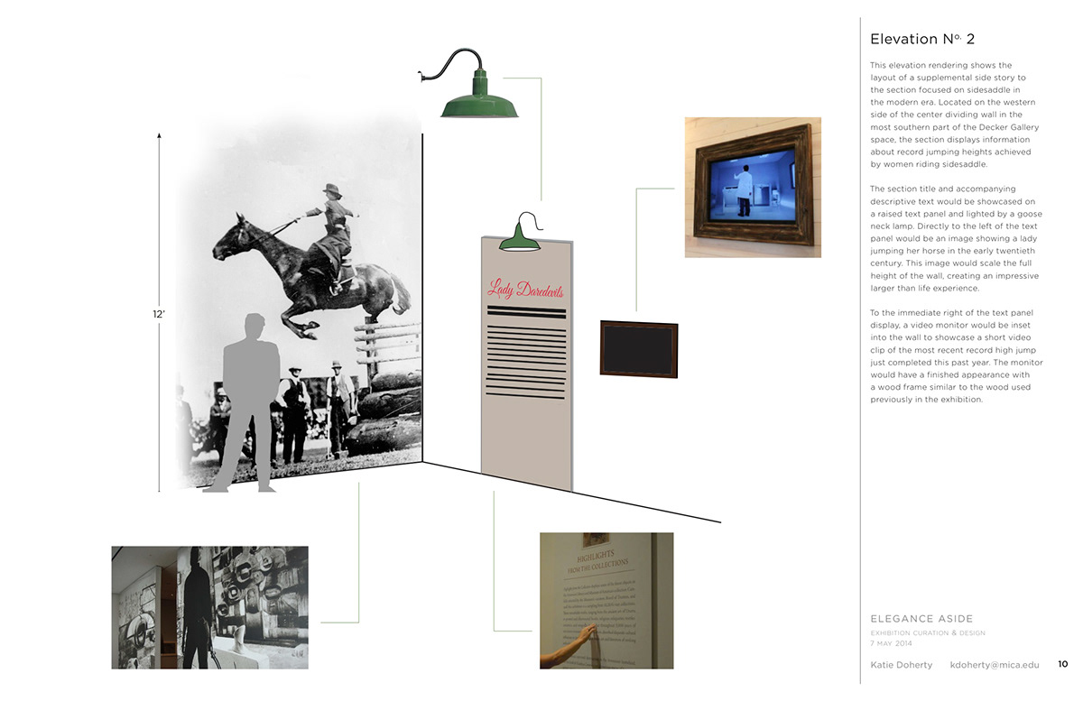Exhibition  concept equestrian Sidesaddle museum environmental industrial traditional